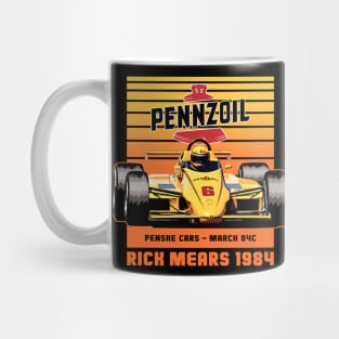 Rick Mears 1984 80s Retro Mug